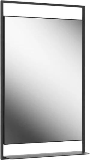 Зеркало с подсветкой Kerama Marazzi Plaza Next 60 см черное матовое PL.N.mi.P.60\BLK (детальная фотография), прямоугольные