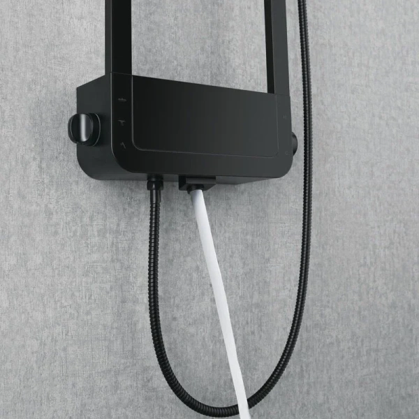 Душевая панель Black&White Seasons нержавеющая сталь (детальная фотография), без гидромассажа