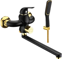 Смеситель, черный/золото Lemark Swan LM5451BG