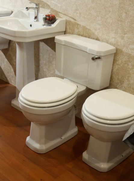 Чаша для унитаза-компакта BelBagno Trevi с горизонтальным выпуском BB135CP (детальная фотография), классические, ретро