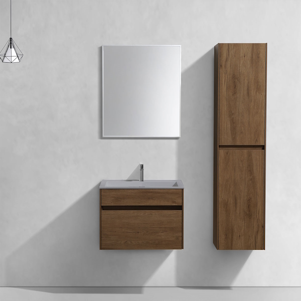 Тумба под раковину подвесная Vincea Chiara 59,2 см T.Oak VMC-2C600TO (детальная фотография), 60 см