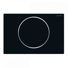 Клавиша смыва Geberit Sigma 10 черный матовый/хром глянцевый