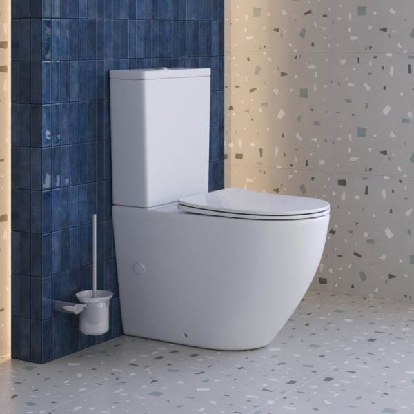 Чаша для унитаза-компакта BelBagno Sfera-R белая BB2141CP-TOR/SC (детальная фотография), с бачком