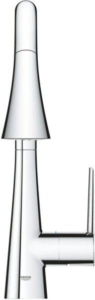 Смеситель для кухни Grohe Zedra 32294002 (детальная фотография), высокие, округлая форма