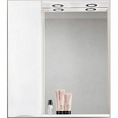 Зеркальный шкаф с подсветкой Belbagno MARINO-SPC-800/750-1A-BL-P bianco lucido