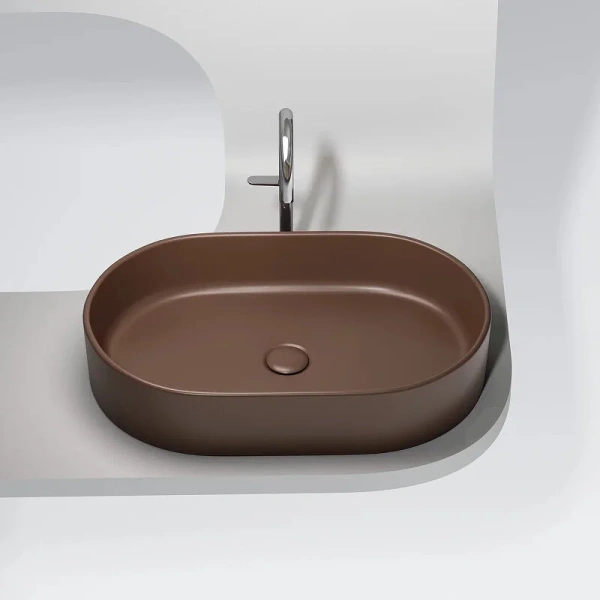 Раковина Ceramicanova Element 60 см темно-коричневая CN6048MDB (детальная фотография), в наличии