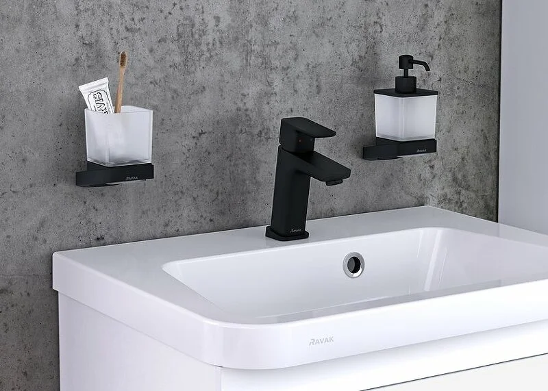 Смеситель для раковины Ravak 10° Free Comfort TD F 014.20 без донного клапана X070150 (детальная фотография), однорычажные, двухрычажные