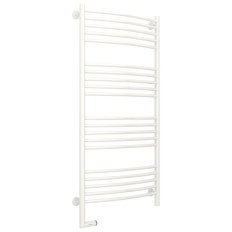 Полотенцесушитель электрический левый, цвет белый перемычка выгнутая Сунержа Богема 2.0 1200х600