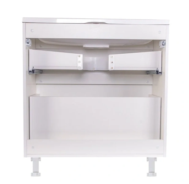 Тумба с раковиной напольная Style Line Бергамо СС-0000236 90 см с ящиками (детальная фотография), напольная, пристенная