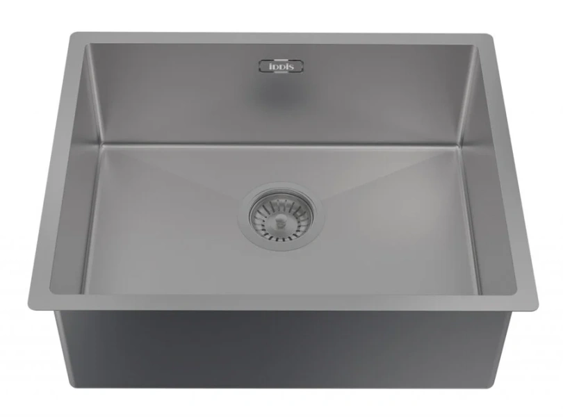 Мойка для кухни IDDIS Edifice 54 см графит EDI54G0i77 (детальная фотография), из нержавеющей стали, стальные, металлические