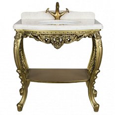 Консоль напольная, цвет поталь бронза, Tessoro Isabella 80