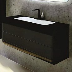 Тумба без раковины, черная 100см La Beaute