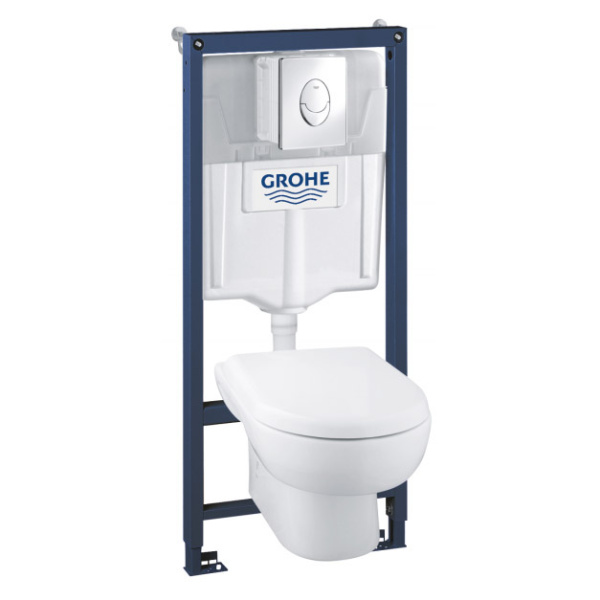 Унитаз с инсталляцией Grohe Solido 39191000 (детальная фотография)