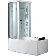 Акриловая ванна левосторонняя пристенная Gemy