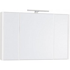 Зеркальный шкаф с подсветкой Roca Etna 100 см белый глянец