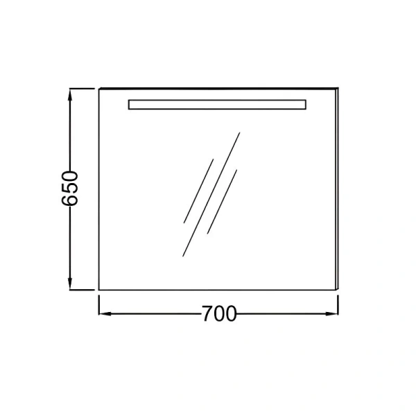Зеркало с подсветкой Jacob Delafon Parallel 70 см настенное EB1412-NF (детальная фотография), нет в наличии