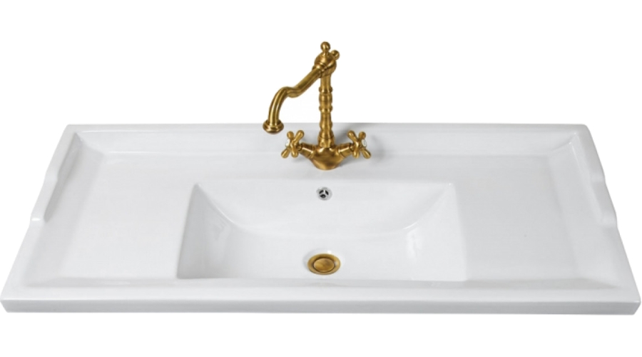 Раковина-консоль, 100 см, La Beaute Vivien LA17100 (детальная фотография)