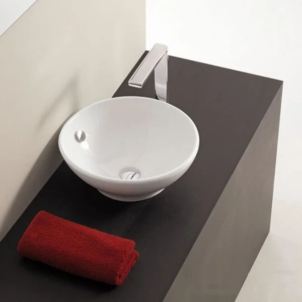 Раковина ArtCeram Fuori 1 43 см круглая TFL002 01 00 (детальная фотография), белые