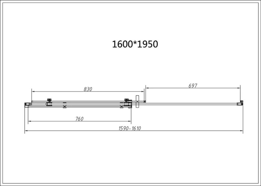 Душевой уголок Vincea Como-N 160х80 см профиль черный стекло тонированное VSR-4CN8016CGB (детальная фотография), черные