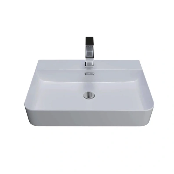 Раковина Grossman 60 см белая GR-3036 (детальная фотография), накладные (на столешницу), пристенные