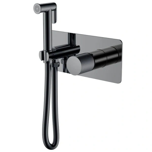 Гигиенический душ со смесителем Boheme Stick графит глянцевый 127-SGM.2 (детальная фотография)
