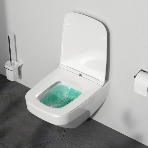 Унитаз подвесной Am.Pm Inspire 2.0 с сиденьем микролифт белый C50A1700SC (детальная фотография), без бачка, со скрытым бачком