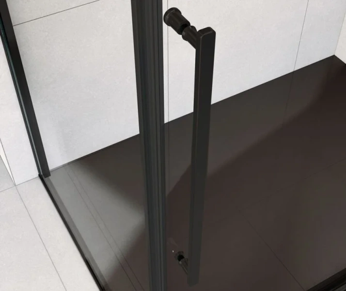 Душевой уголок Vincea Arno 120х90 см профиль черный, стекло прозрачное VSR-1A9012CLB (детальная фотография), черные