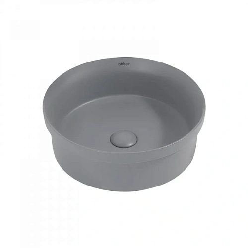 Раковина Abber Bequem 40 см серая матовая - фото 2
