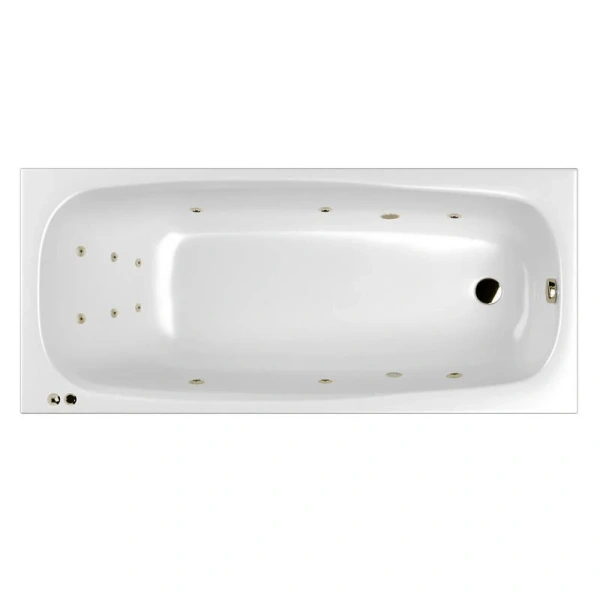 Ванна гидромассажная Whitecross Layla Slim Smart, 180 х 80 см, белая/бронза, 0122.180080.100.SMART.BR (детальная фотография)