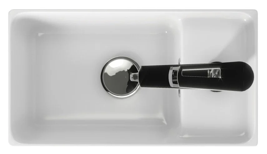 Раковина встраиваемая Cersanit Crea P-UM-CRE40/1 22х40 см (детальная фотография), белые