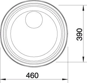 Мойка для кухни Blanco Rondosol 46 см круглая 513306 (детальная фотография), врезные