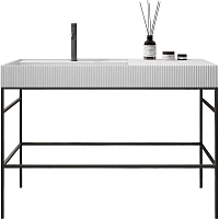 Консоль с раковиной Abber Stein 120 см напольная