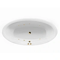 Ванна гидромассажная Excellent Lumina Soft 190 x 95 см, белый/золото, WAEX.LUM19.SOFT.GL