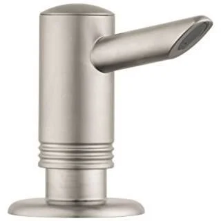 Дозатор для жидкого мыла, цвет сталь, Hansgrohe 40418800 (детальная фотография)
