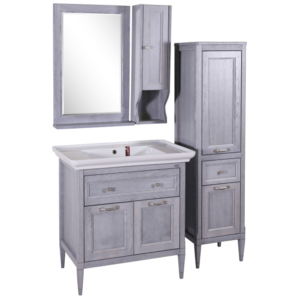 Зеркало ASB-Woodline Гранда 60 см grigio 11483 Гр (детальная фотография), в раме