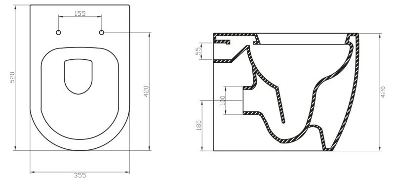 Унитаз напольный BelBagno Marino белый BB105CBR (детальная фотография), приставные, встраиваемые