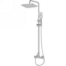 Душевая стойка Belbagno Acqua со смесителем хром