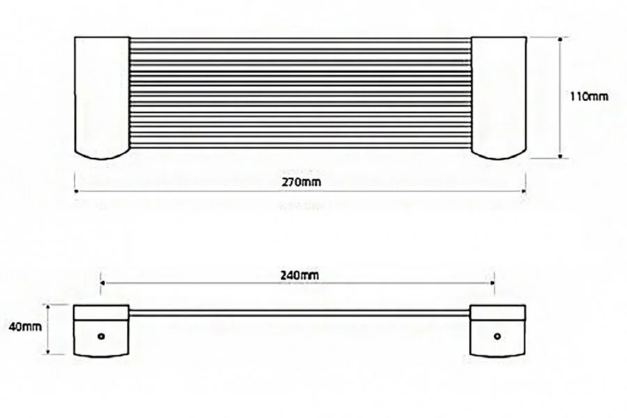 Полочка для ванной Bemeta Cytro 14610227 хром (детальная фотография), современные, hi-tech