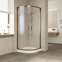 Душевой уголок профиль бронза стекло шиншилла Vegas-glass