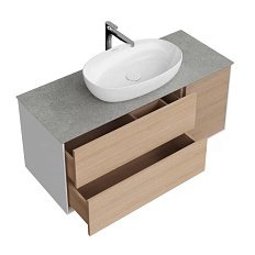 Тумба под раковину подвесная Kerama Marazzi Plaza Modern 120 см белая