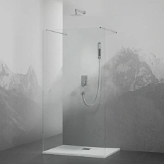 Душевая перегородка RGW Walk In WA-016 140 см профиль хром, стекло прозрачное