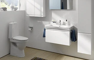 Тумба под раковину подвесная Laufen Pro 97 см белая матовая 4.8307.2.095.463.1 (детальная фотография)