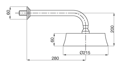 Верхний душ Cezares Olimp бронза CZR-TDD2-02 (детальная фотография), верхние души