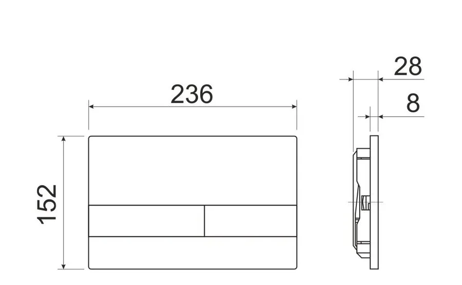 Унитаз с инсталляцией Ceramica Nova Metropol кнопка черная CN4002MB_1002B_1000 (детальная фотография), современные, hi-tech, круглые