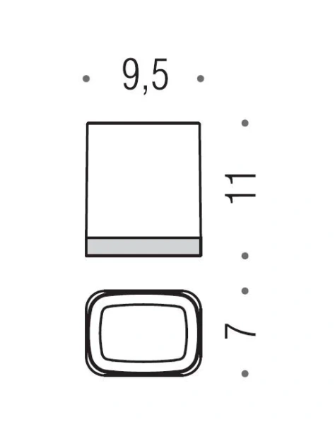 Стакан для ванной Colombo Time настенный W4202 (детальная фотография), современные, hi-tech