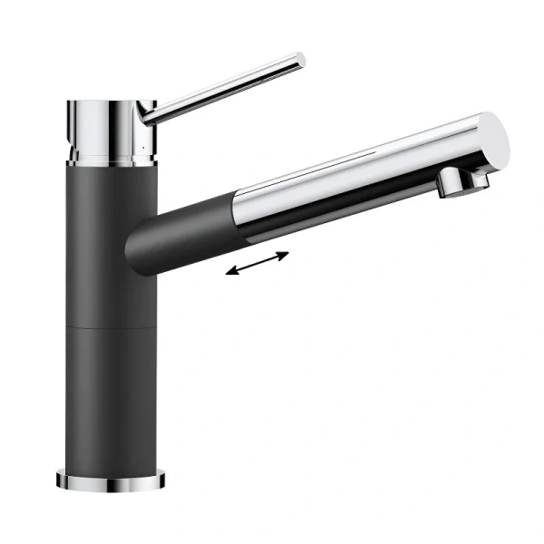 Смеситель для кухни антрацит Blanco Alta-S Compact 515333 (детальная фотография)