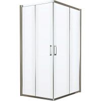 Душевой уголок профиль глянцевый хром стекло прозрачное Vegas-glass