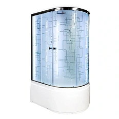 Душевая кабина Deto EM4511 110x80 см с led освещением