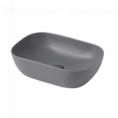 Раковина Abber Rechteck 46 см серая матовая