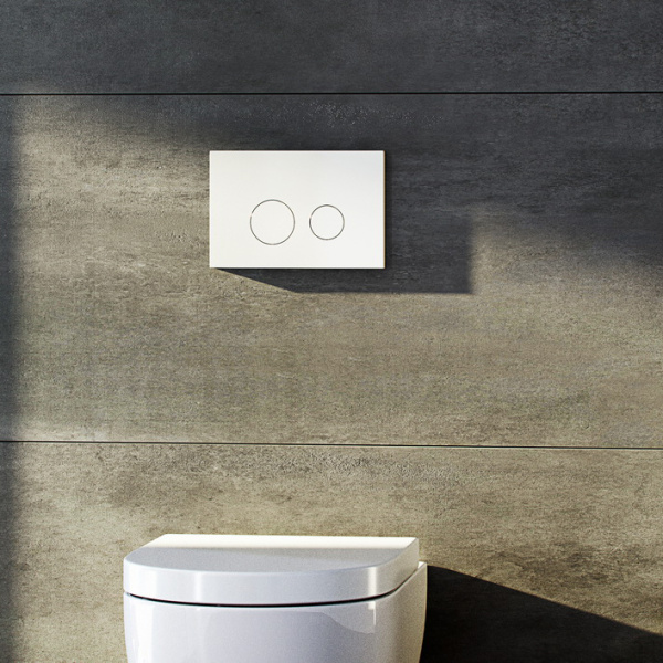 Клавиша смыва Акватек Slim белая KDI-0000007 (детальная фотография), по запросу